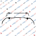 رباط خلفي ابو لاستيك توسان 2015 4WD موبس