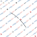 صوندة بريك امامي يسار سوناتا 2015 كوبي OEM 58731-3S000